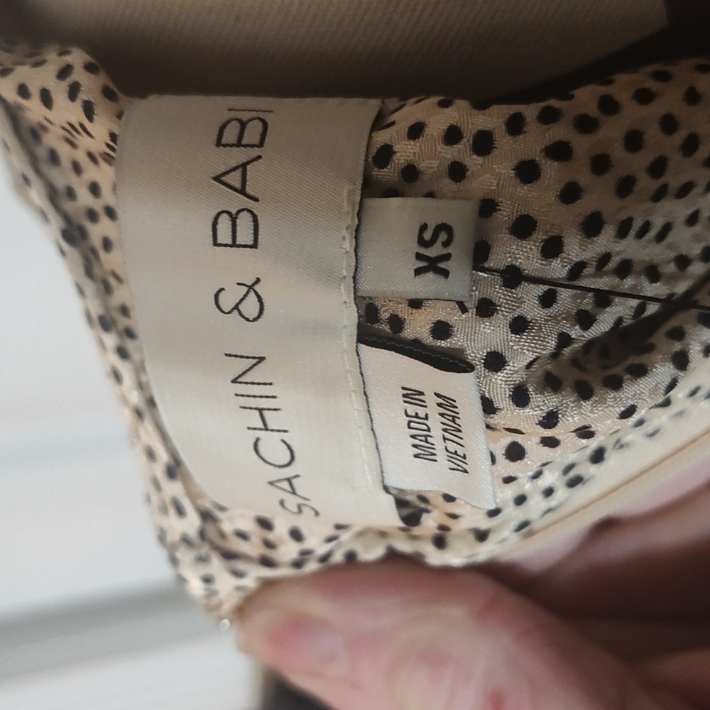 Sachin + Babi Cream  Dot Blouse - Picture 3 of 7